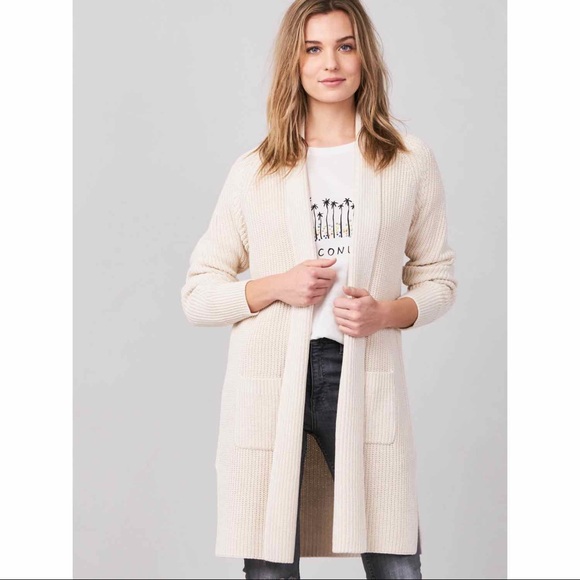 SOLD Repeat Cashmere Longline 100% Cotton Knit Cardigan - Picture 1 of 7